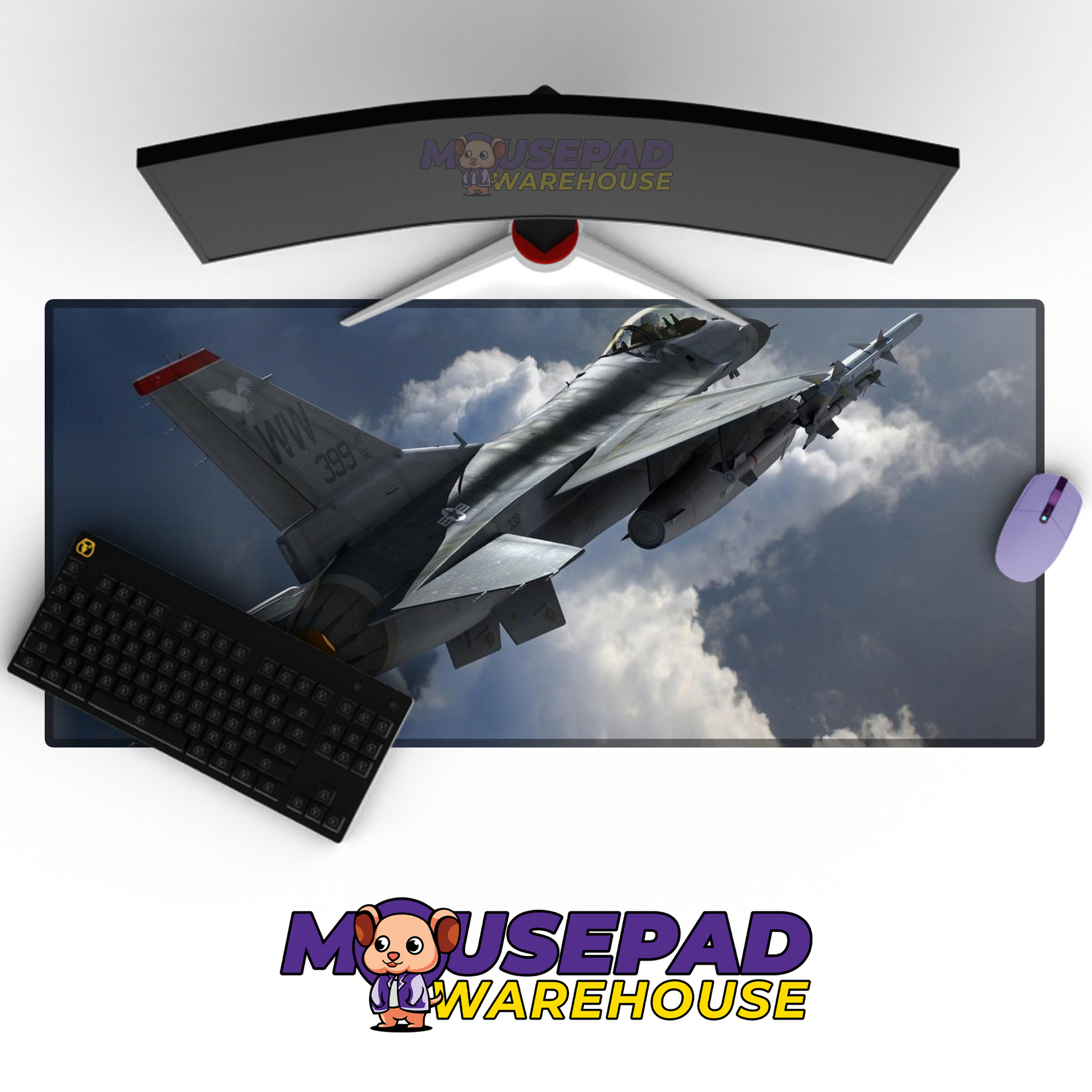 F-16 Fighting Falcon V26 Mousepad Deskmat Mockup