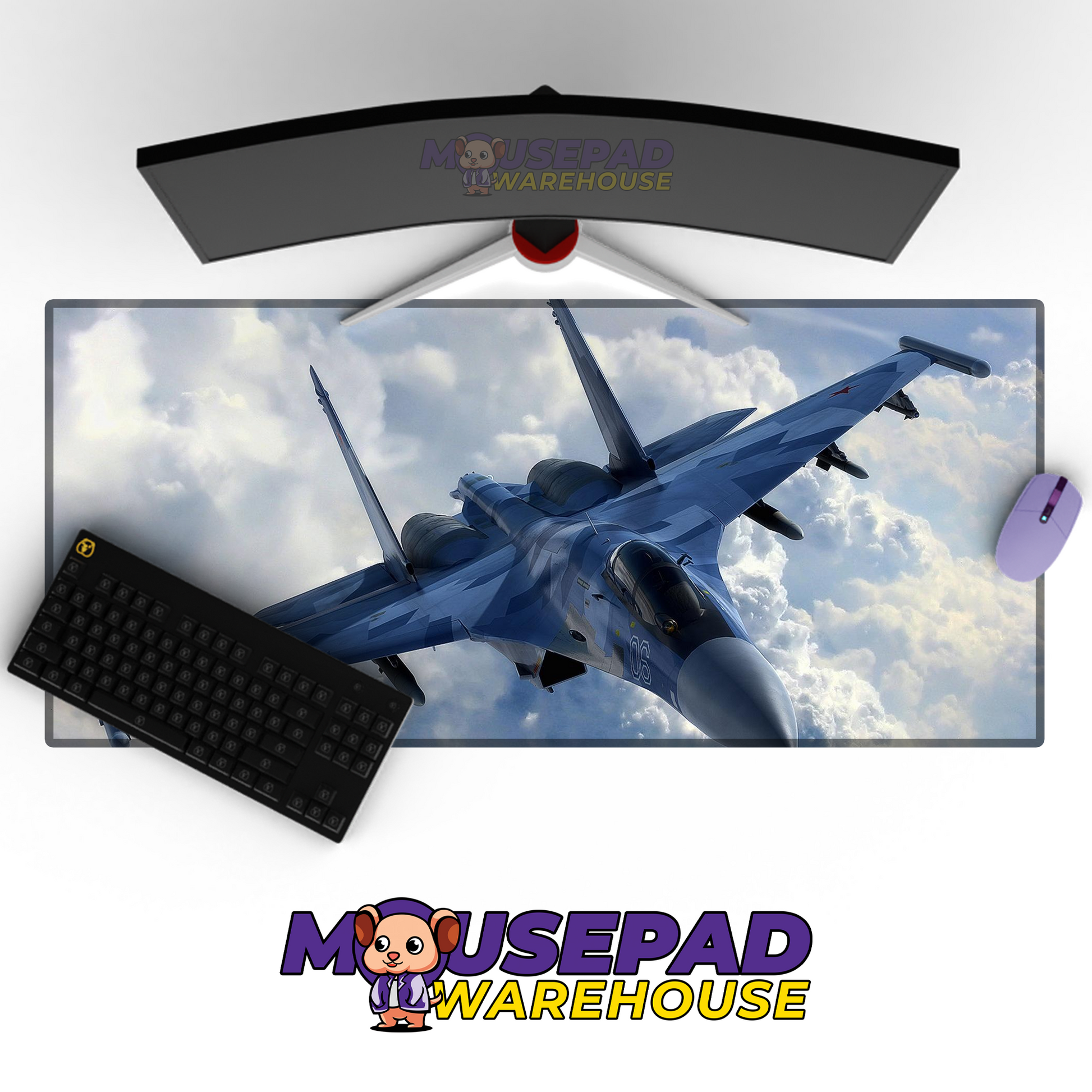 F-16 Fighting Falcon V29 Mousepad Deskmat Mockup