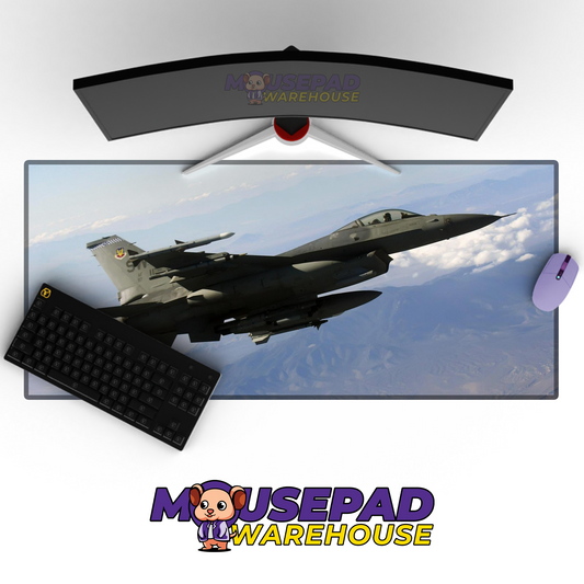 F-16 Fighting Falcon V5 Mousepad Deskmat Mockup