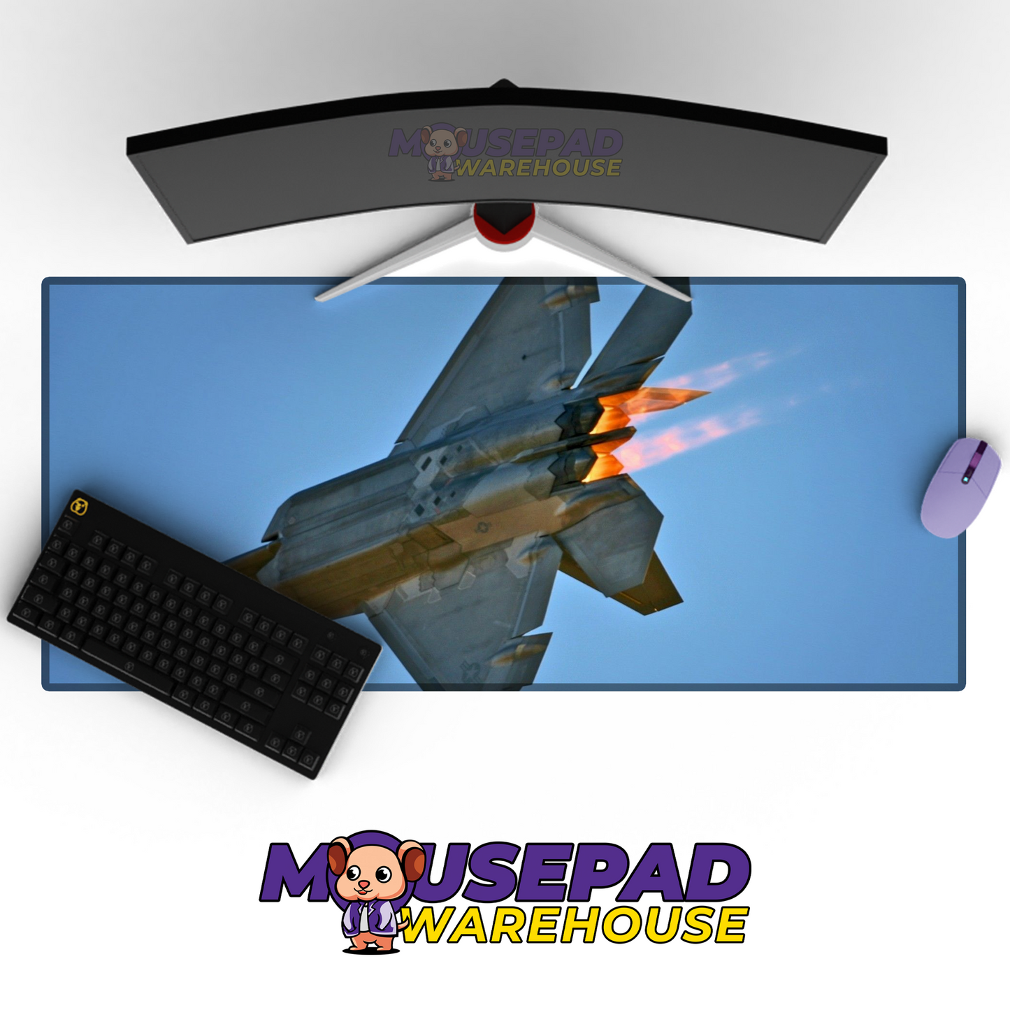 F-22 Raptor V11 Mousepad Deskmat Mockup