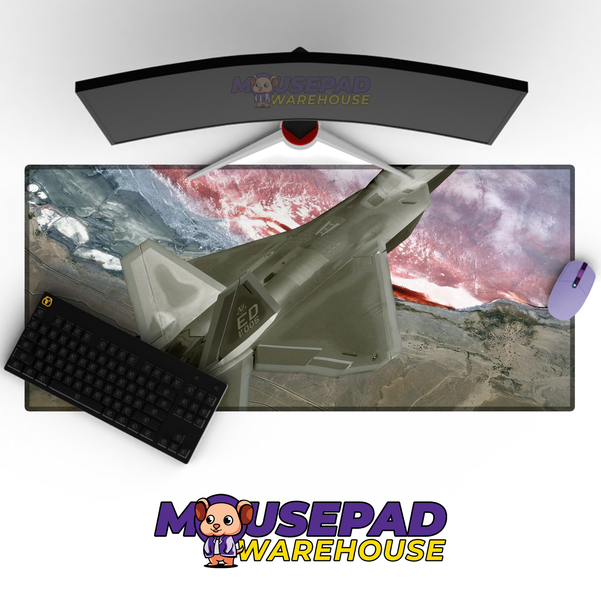 F-22 Raptor V15 Mousepad Deskmat Mockup