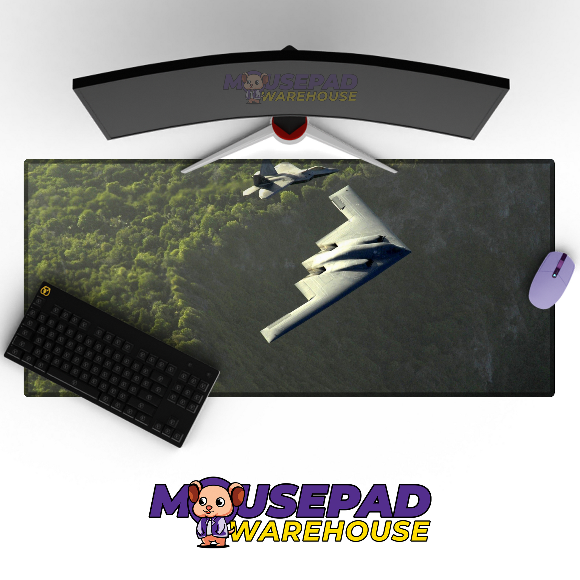 F-22 Raptor V17 Mousepad Deskmat Mockup