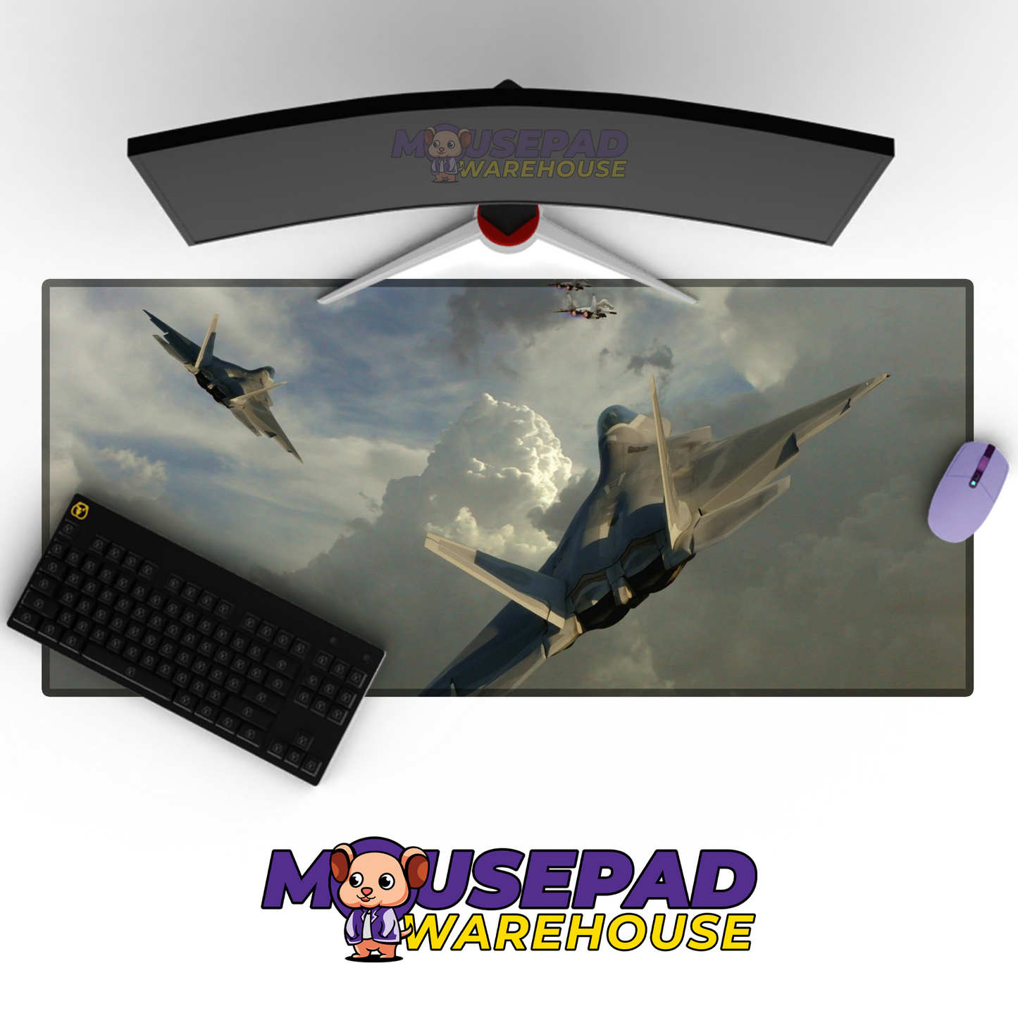 F-22 Raptor V19 Mousepad Deskmat Mockup