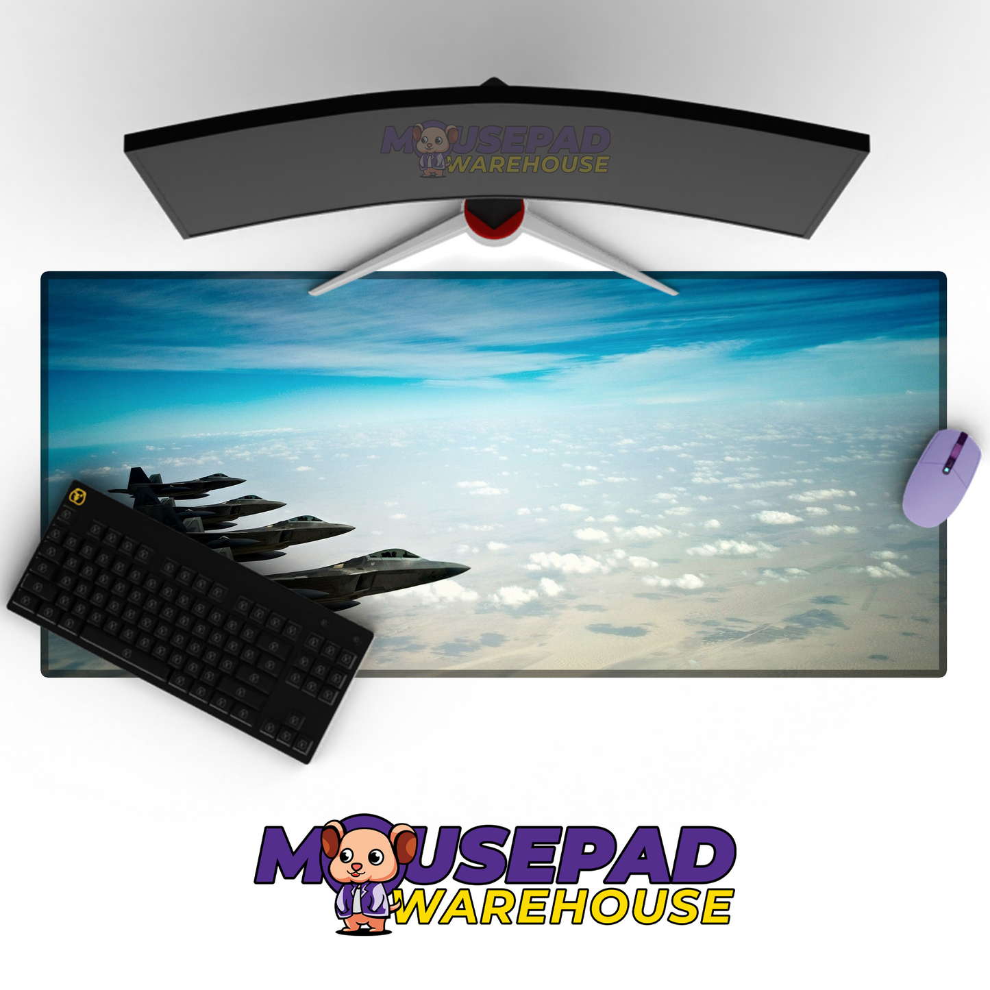 F-22 Raptor V20 Mousepad Deskmat Mockup