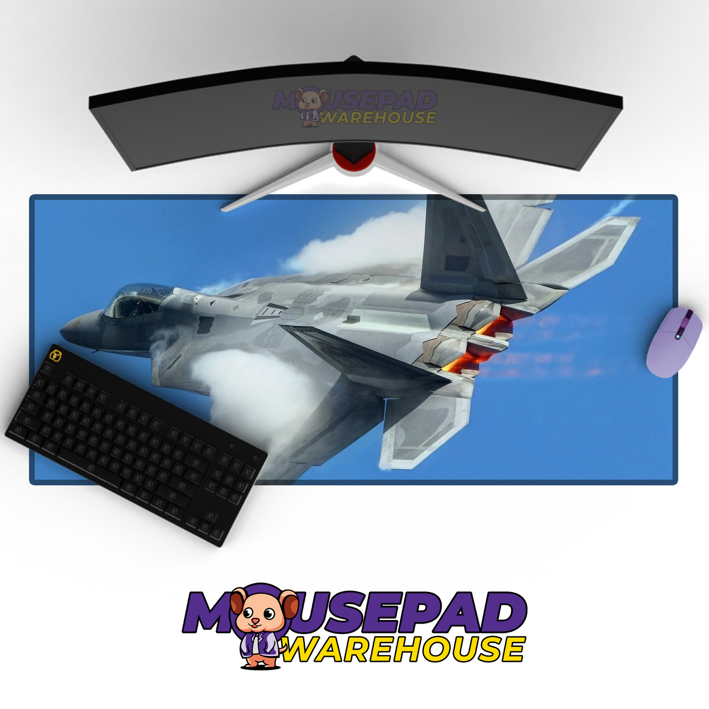 F-22 Raptor V23 Mousepad Deskmat Mockup