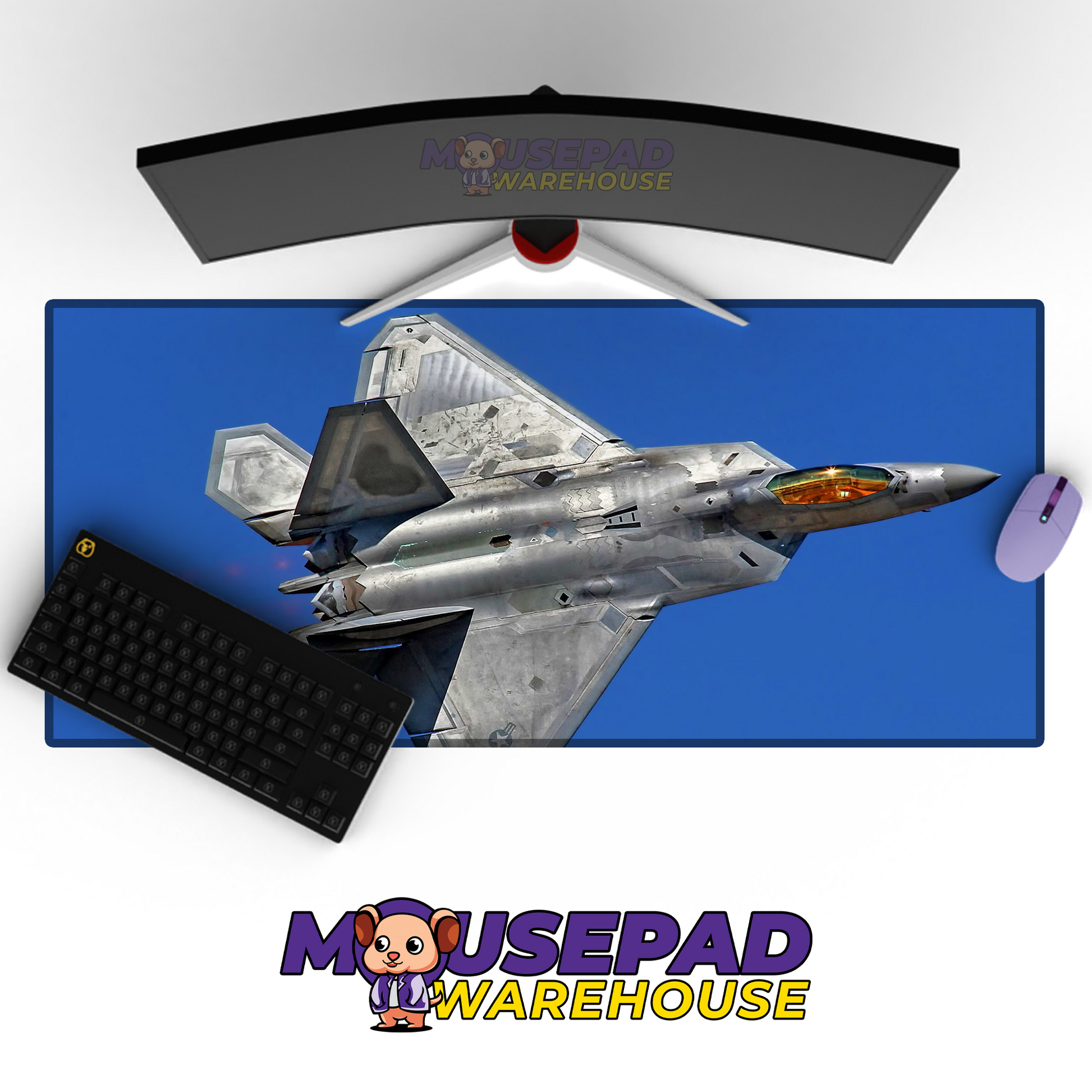 F-22 Raptor V25 Mousepad Deskmat Mockup