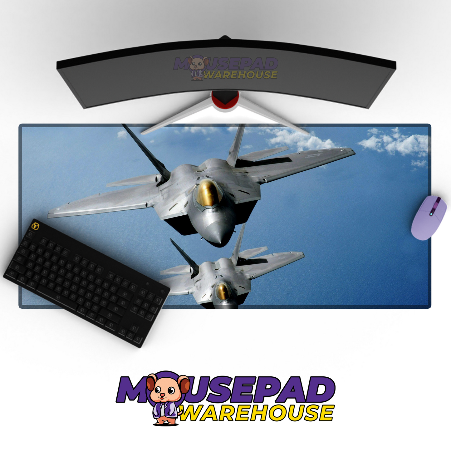 F-22 Raptor V26 Mousepad Deskmat Mockup