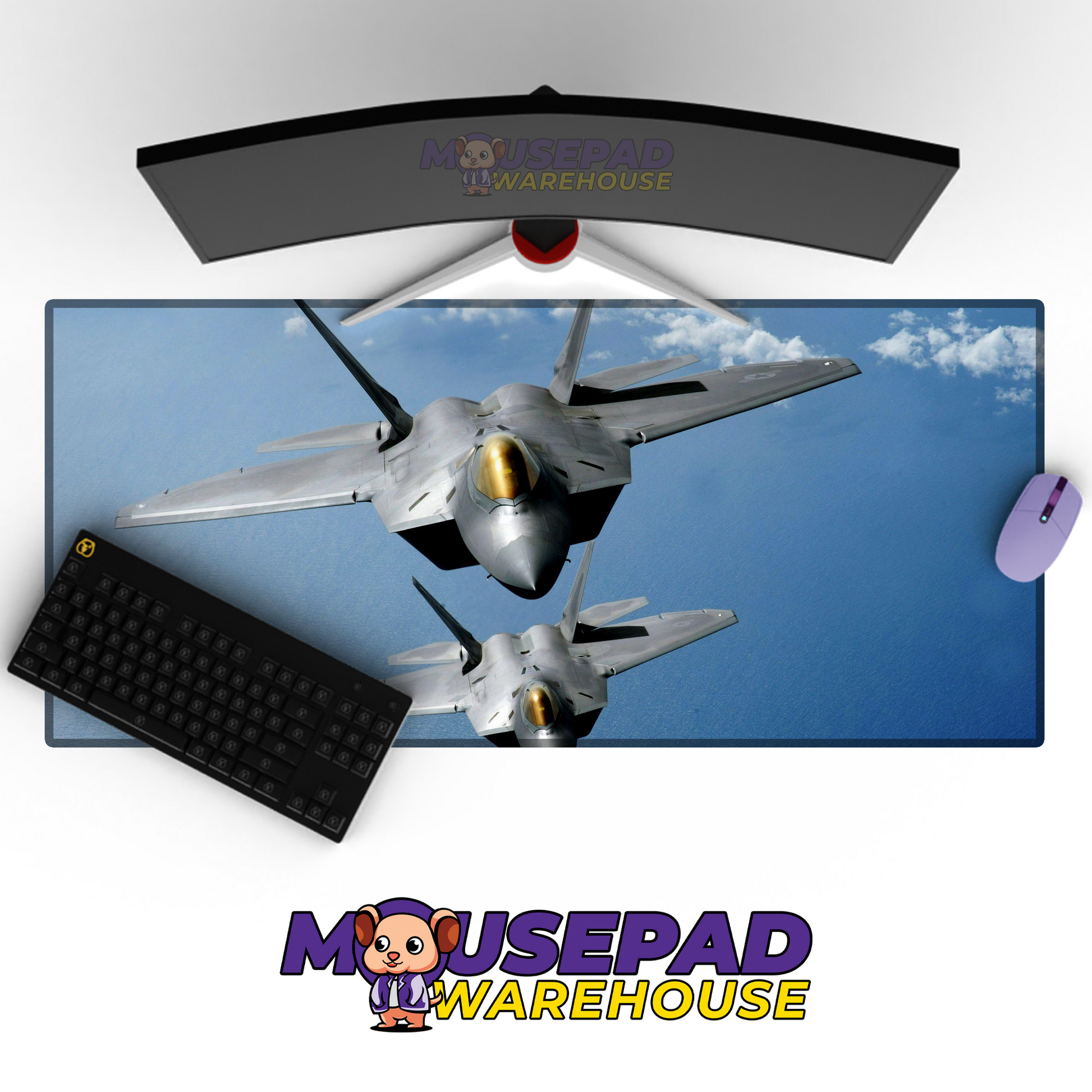 F-22 Raptor V26 Mousepad Deskmat Mockup