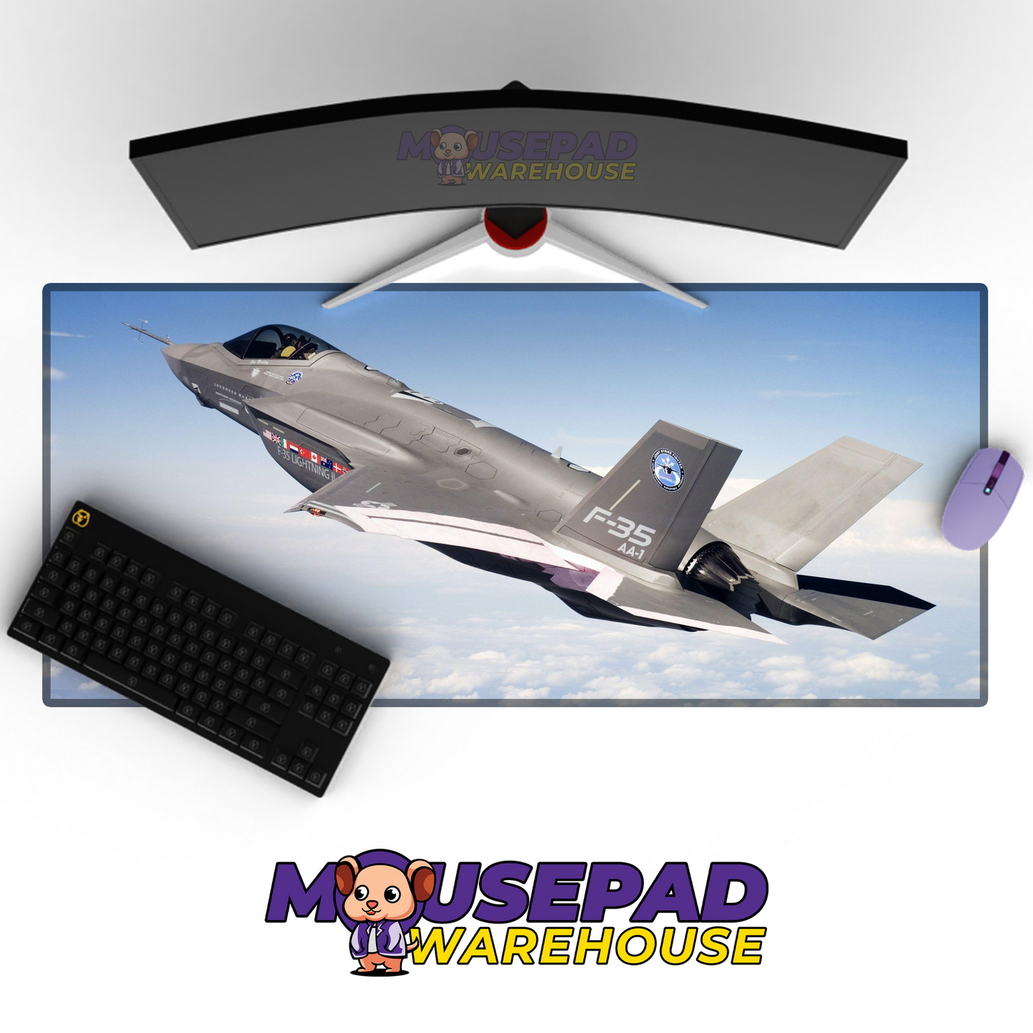 F-35 Lightning II V10 Mousepad Deskmat Mockup