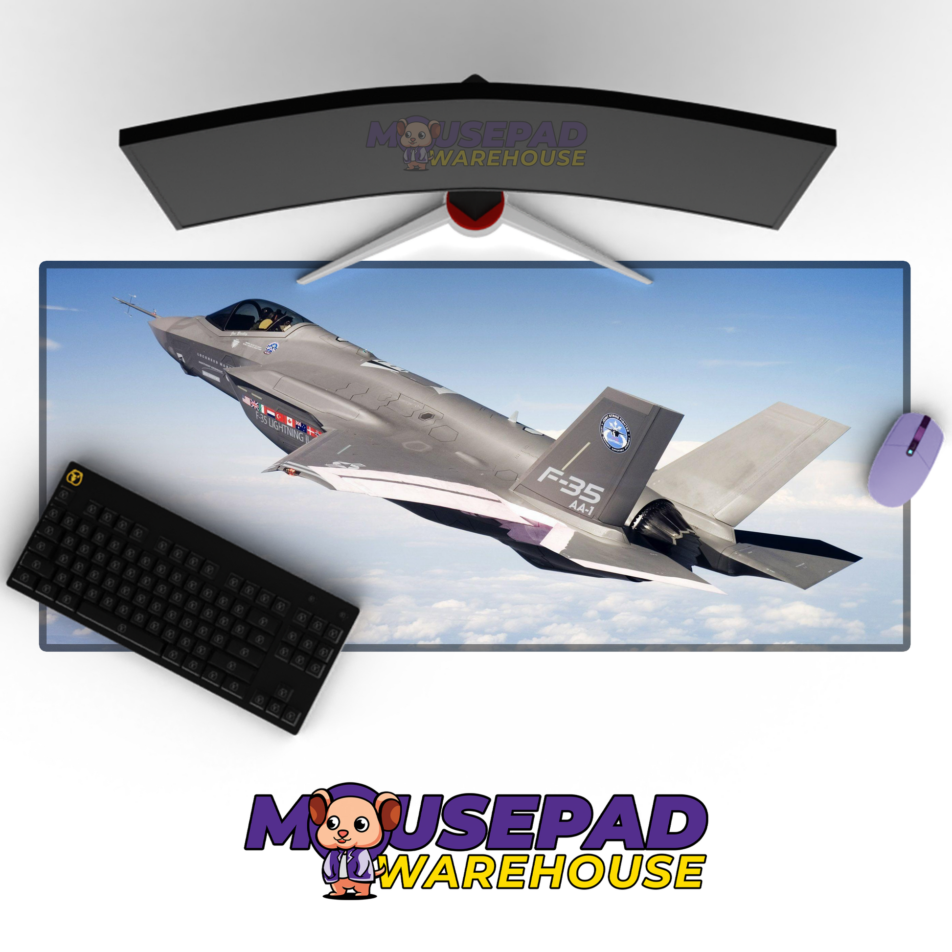 F-35 Lightning II V10 Mousepad Deskmat Mockup