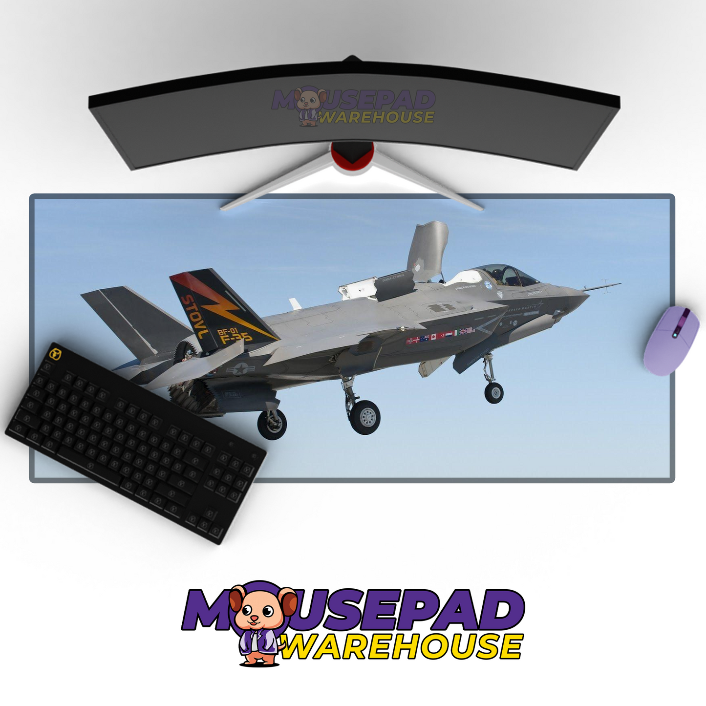 F-35 Lightning II V12 Mousepad Deskmat Mockup