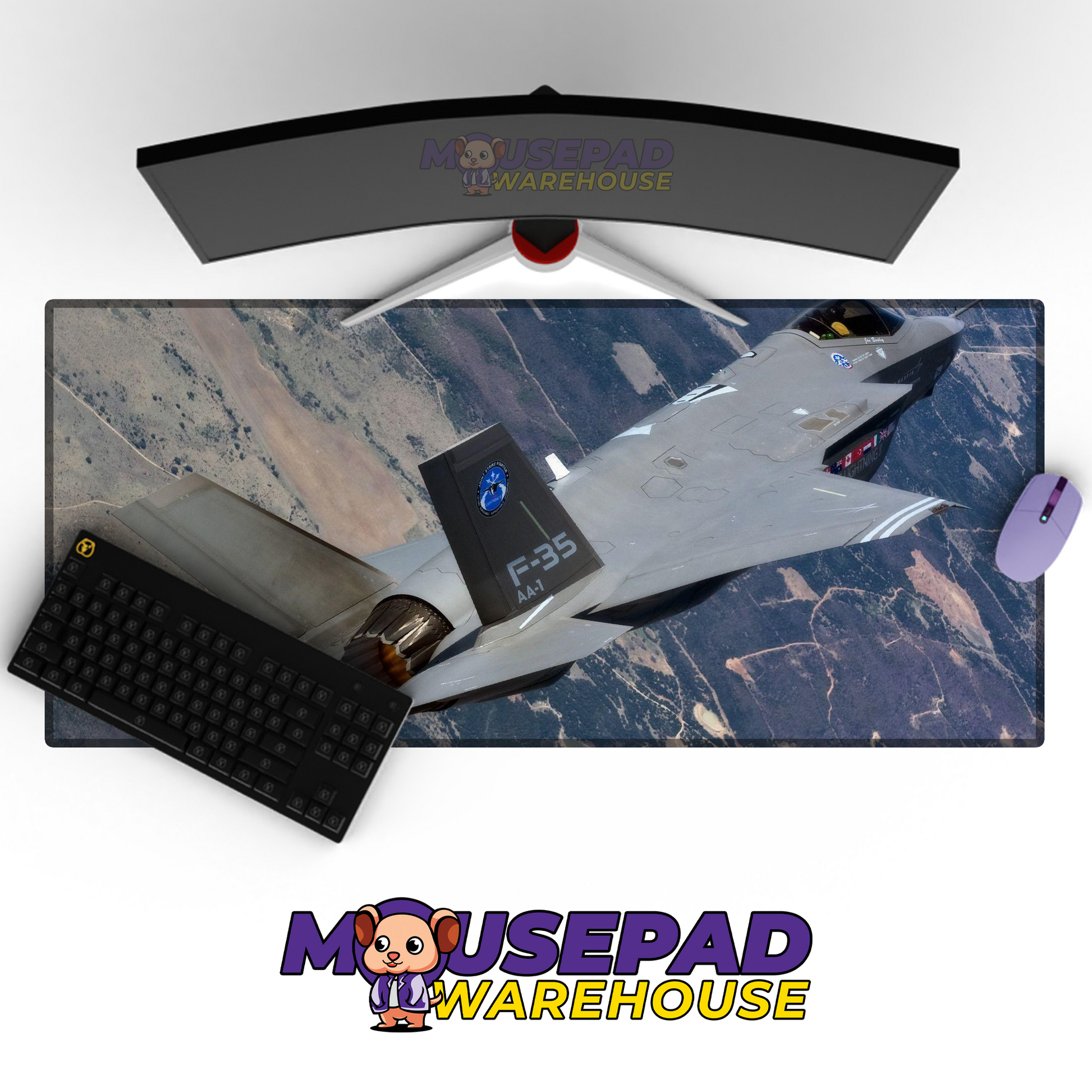 F-35 Lightning II V13 Mousepad Deskmat Mockup