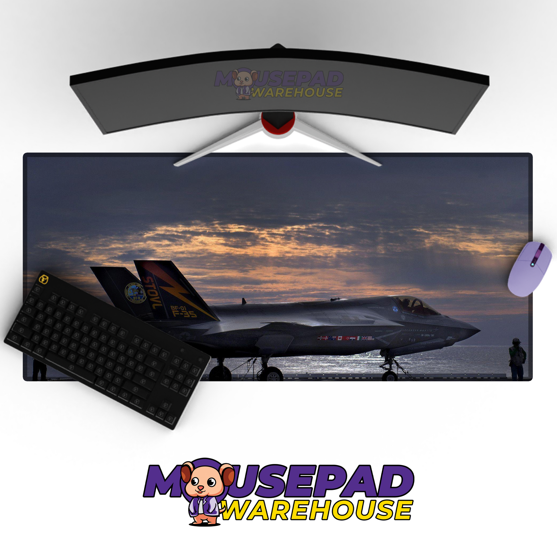 F-35 Lightning II V18 Mousepad Deskmat Mockup