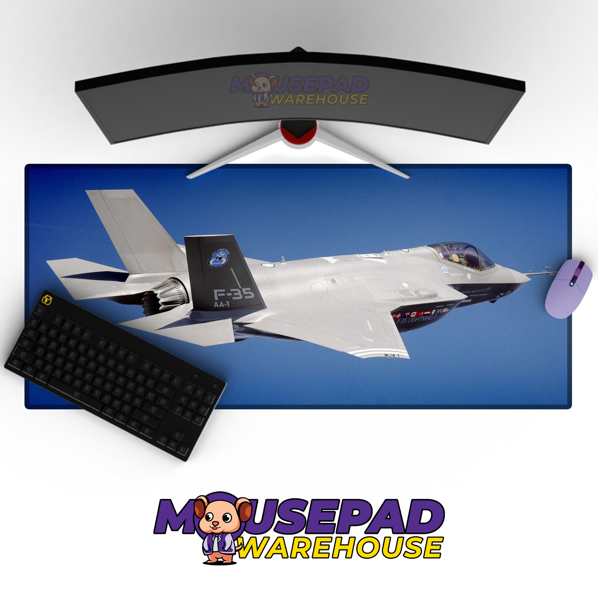 F-35 Lightning II V23 Mousepad Deskmat Mockup