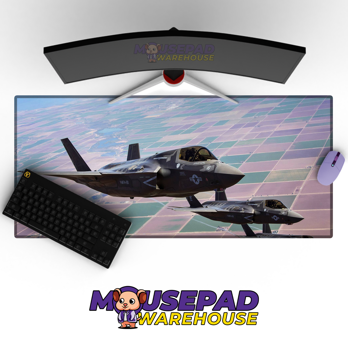 F-35 Lightning II V27 Mousepad Deskmat Mockup