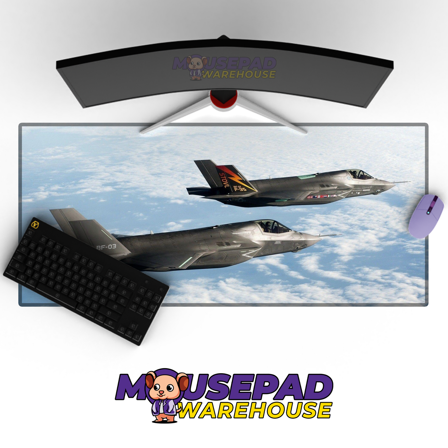 F-35 Lightning II V30 Mousepad Deskmat Mockup