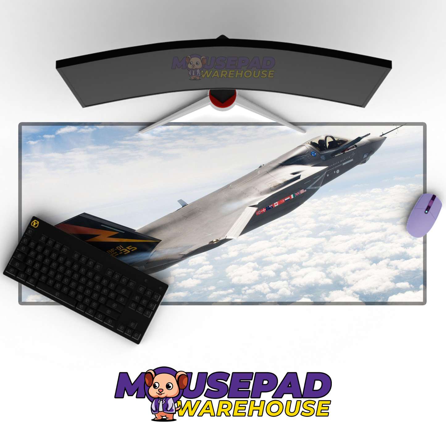 F-35 Lightning II V8 Mousepad Deskmat Mockup
