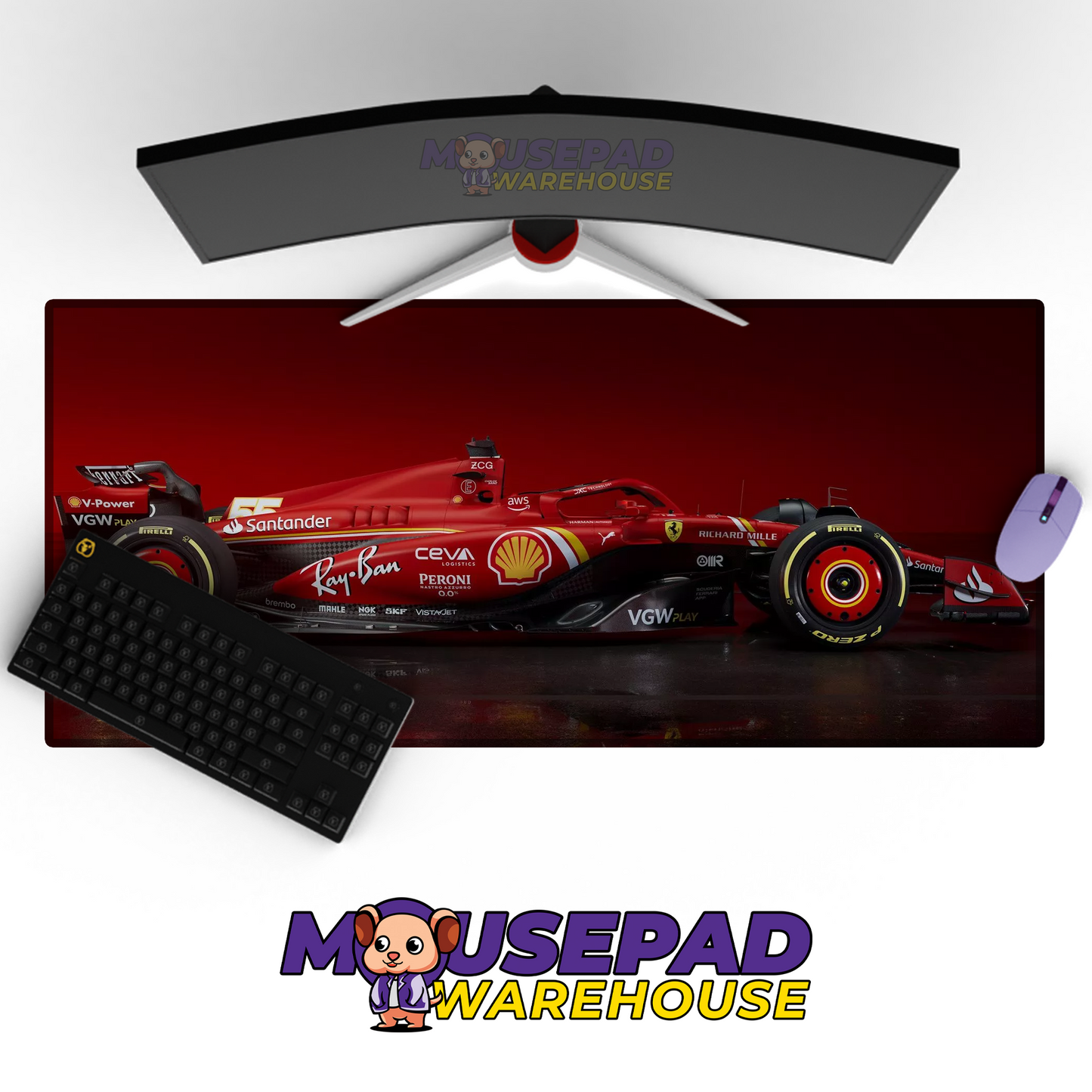 Ferrari F1 V40 Mockup