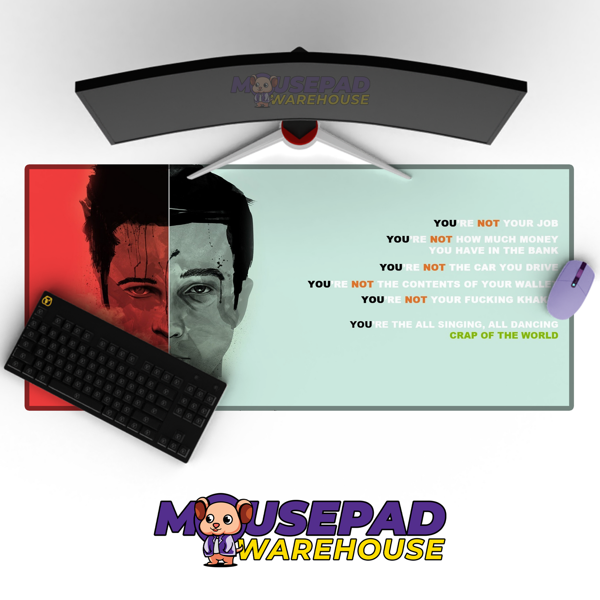 Fight Club V1 Mousepad Mockup