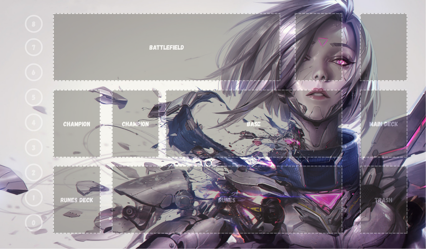 Fiora V11 - RiftBound Trading Card Game Playmat