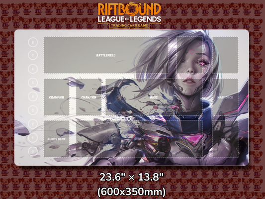 Fiora V11 - RiftBound Trading Card Game Playmat Mockup