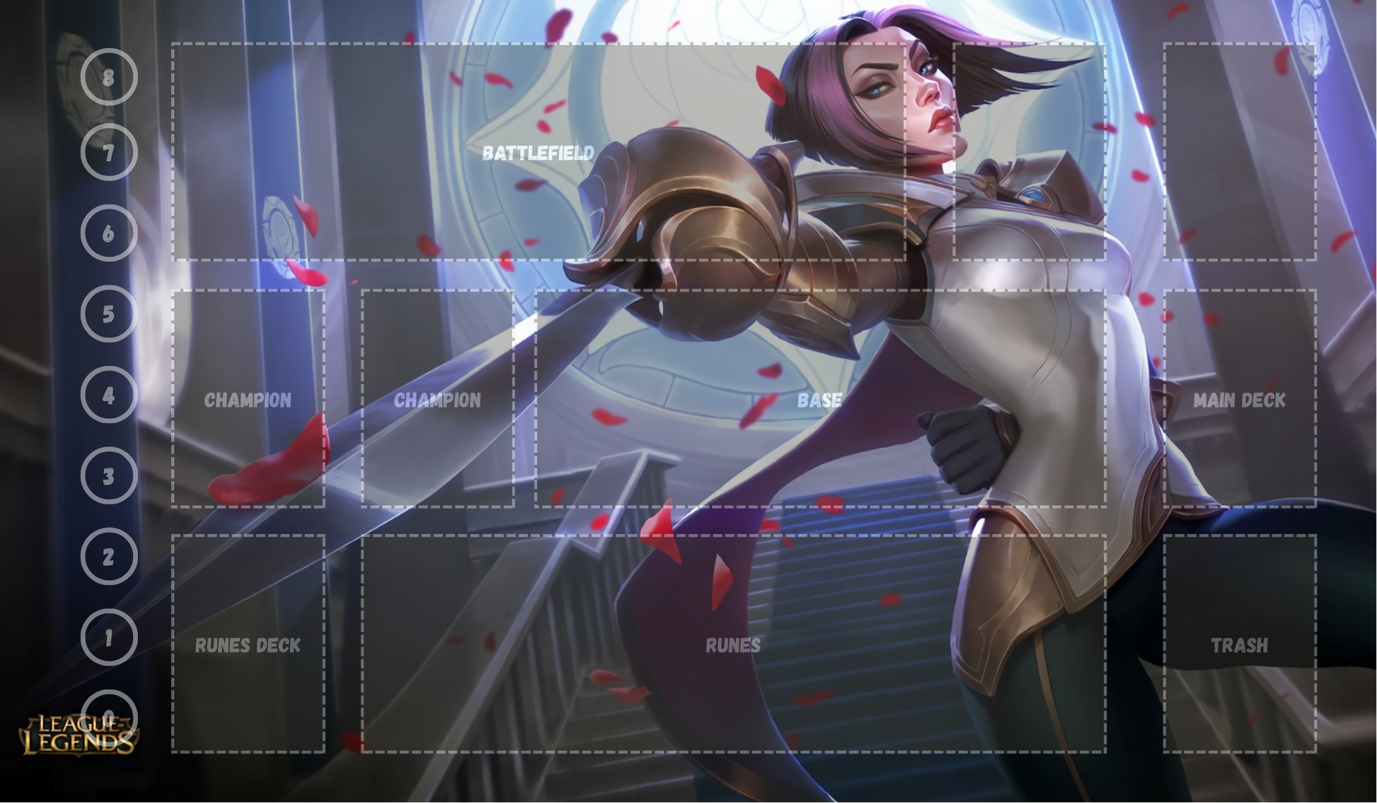 Fiora V12 - RiftBound Trading Card Game Playmat