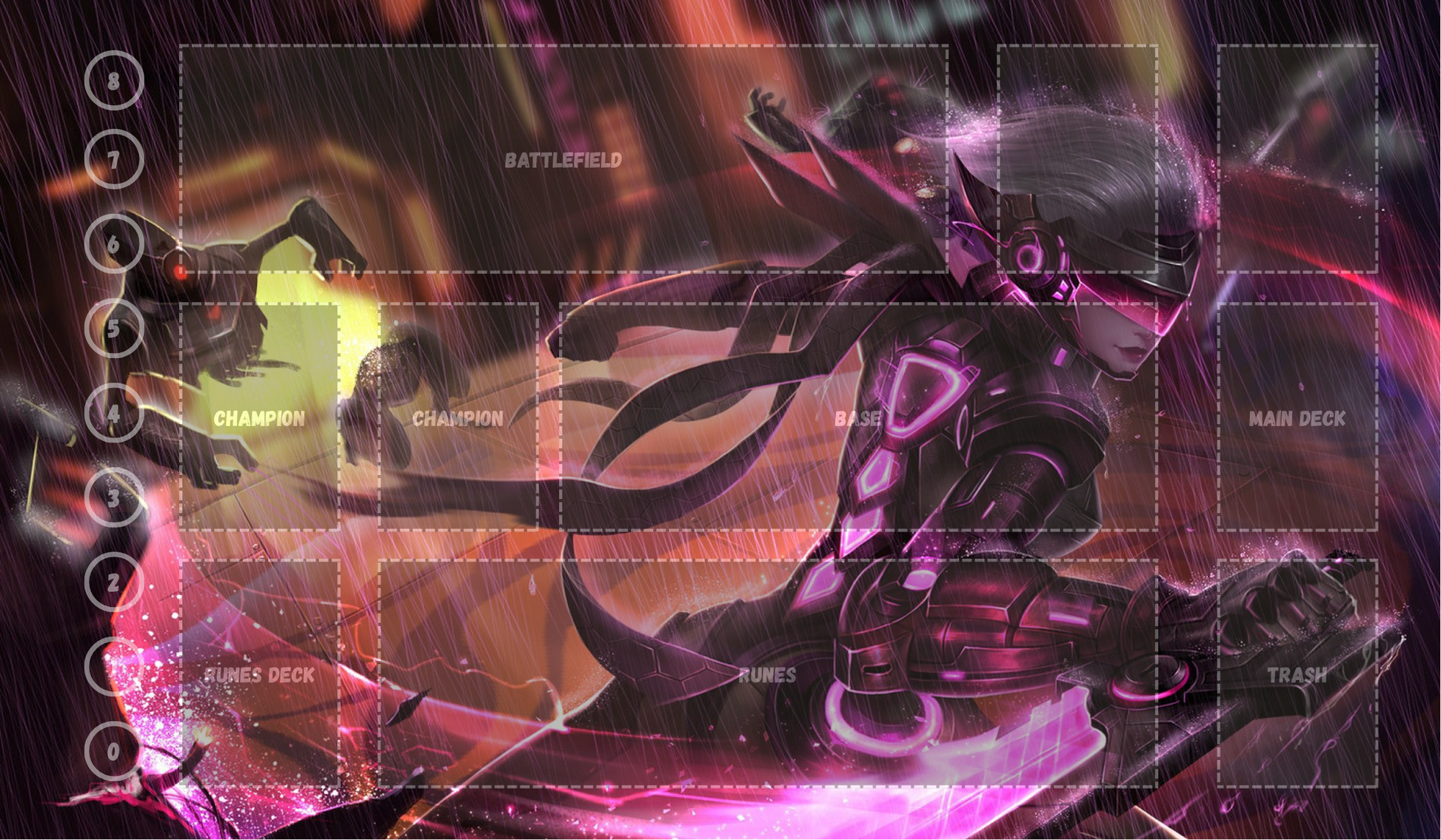 Fiora V14 - RiftBound Trading Card Game Playmat