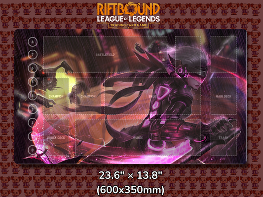 Fiora V14 - RiftBound Trading Card Game Playmat Mockup