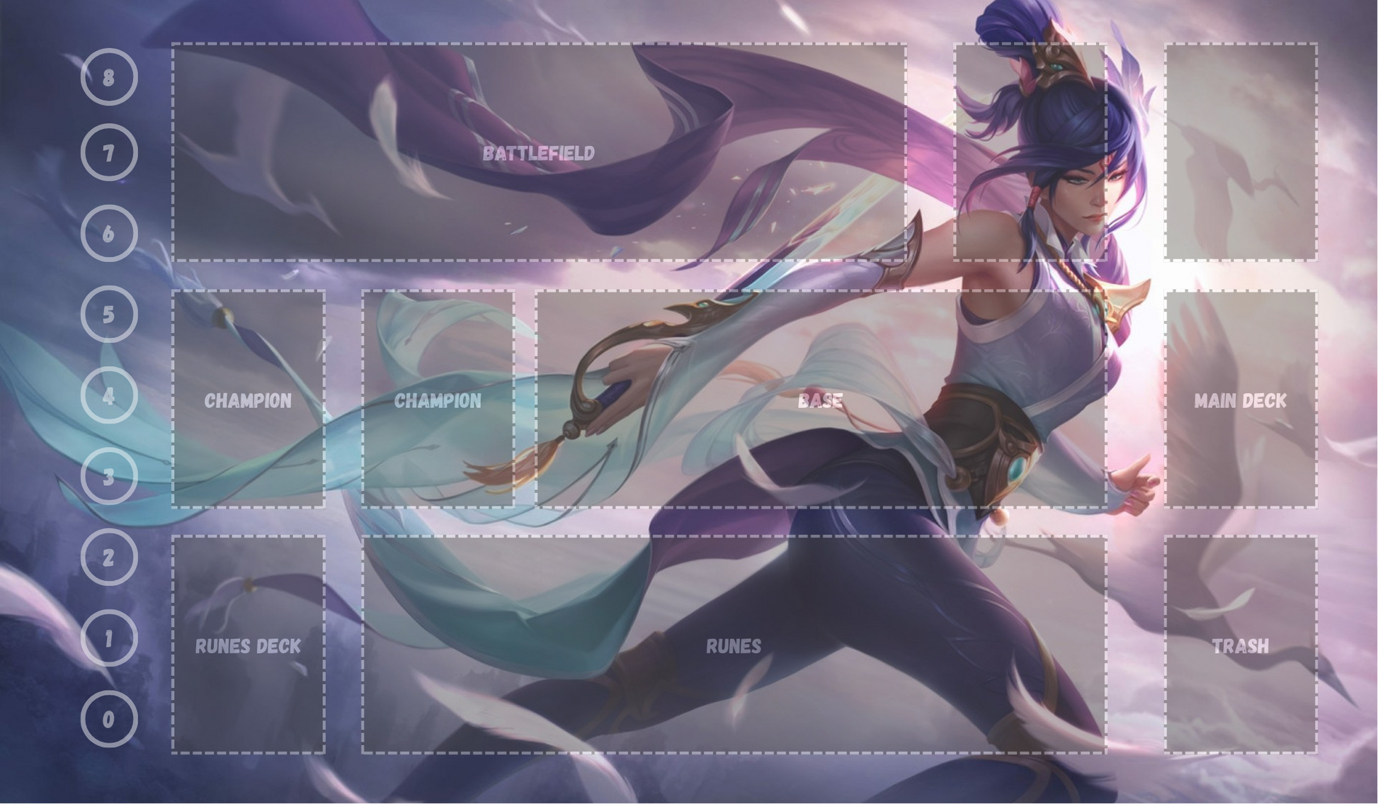 Fiora V15 - RiftBound Trading Card Game Playmat