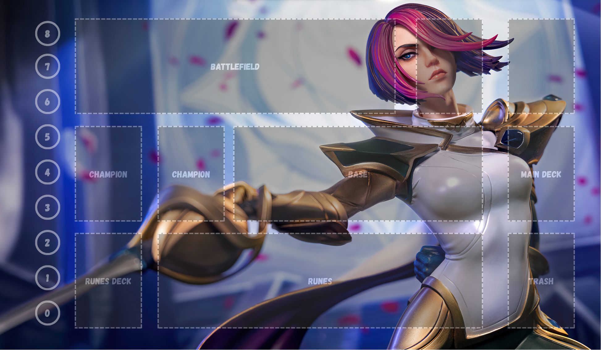 Fiora V16 - RiftBound Trading Card Game Playmat