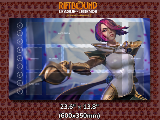 Fiora V16 - RiftBound Trading Card Game Playmat Mockup