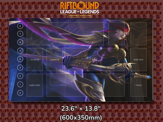 Fiora V17 - RiftBound Trading Card Game Playmat Mockup