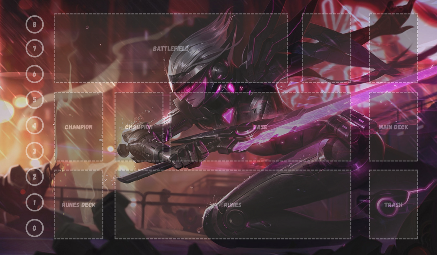 Fiora V18 - RiftBound Trading Card Game Playmat