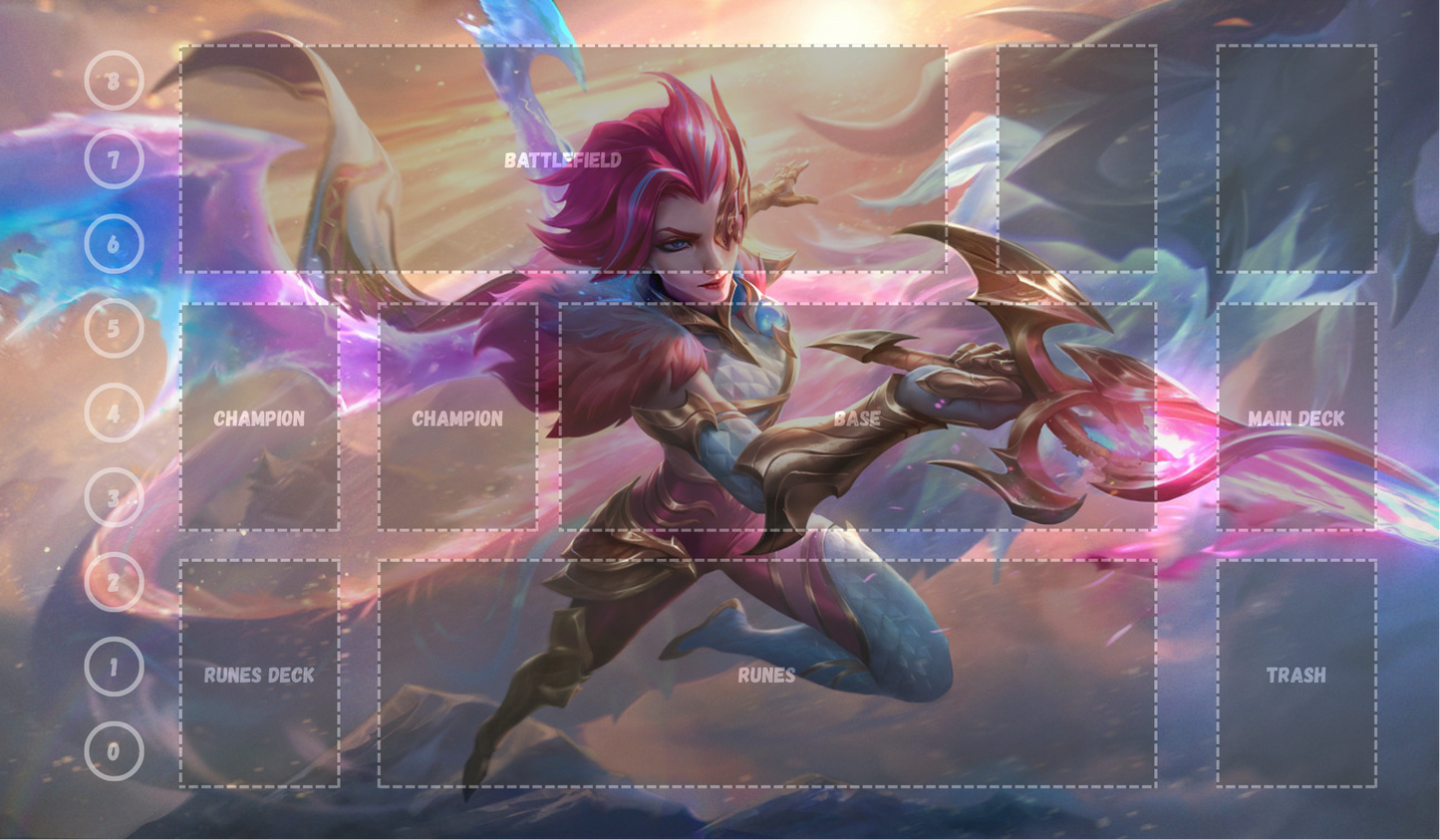Fiora V19 - RiftBound Trading Card Game Playmat