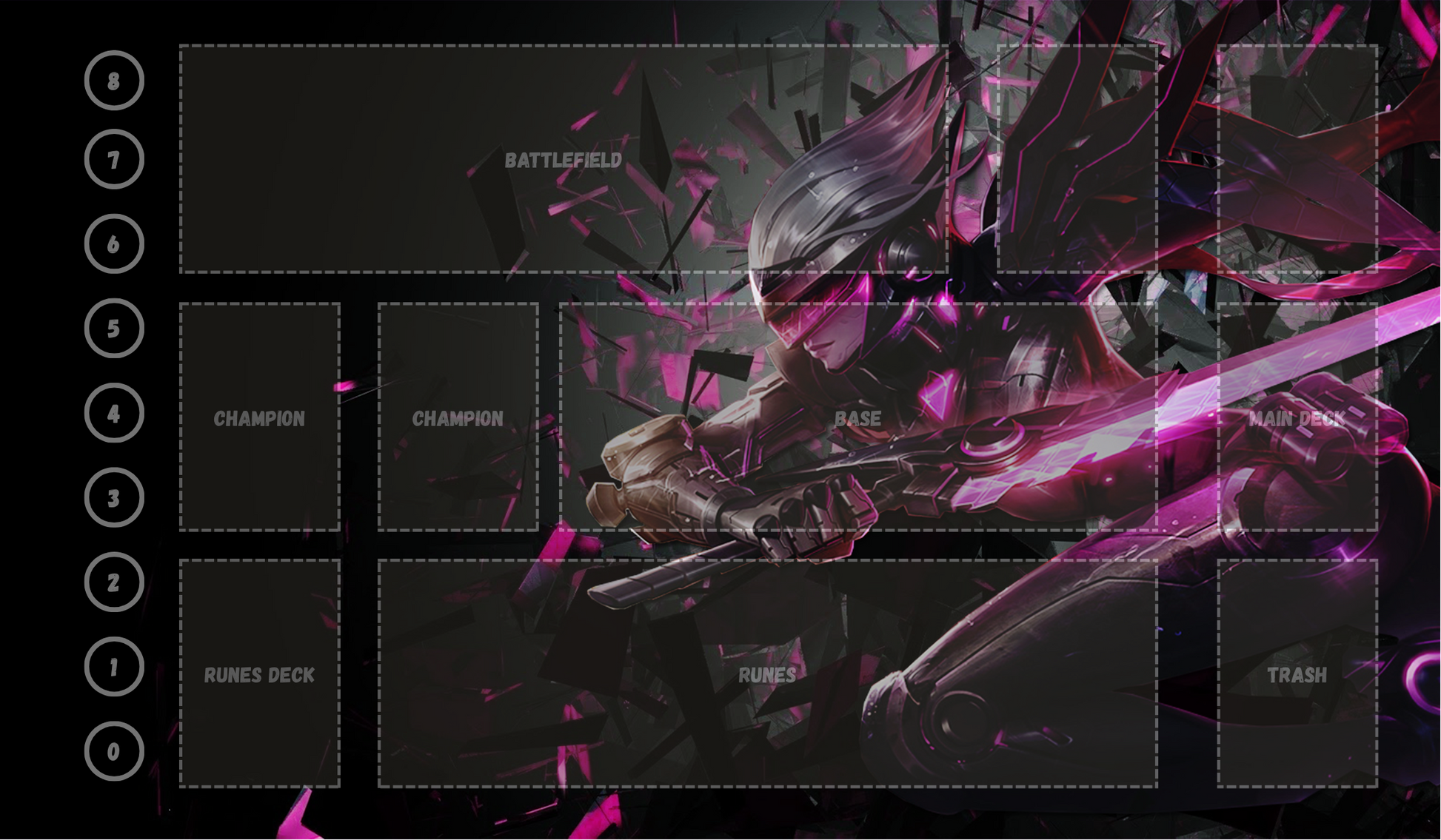 Fiora V1 - RiftBound Trading Card Game Playmat