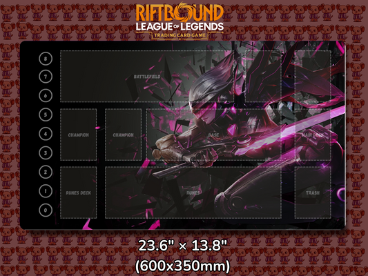 Fiora V1 - RiftBound Trading Card Game Playmat Mockup