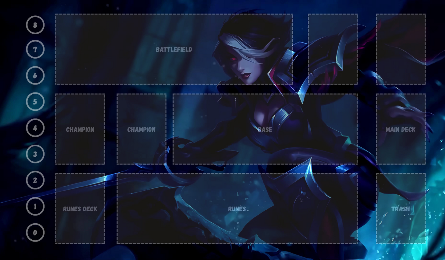 Fiora V20 - RiftBound Trading Card Game Playmat