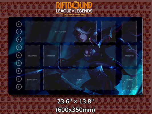 Fiora V20 - RiftBound Trading Card Game Playmat Mockup