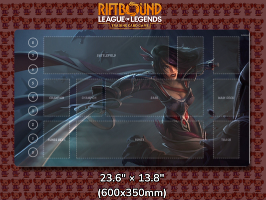 Fiora V21 - RiftBound Trading Card Game Playmat Mockup