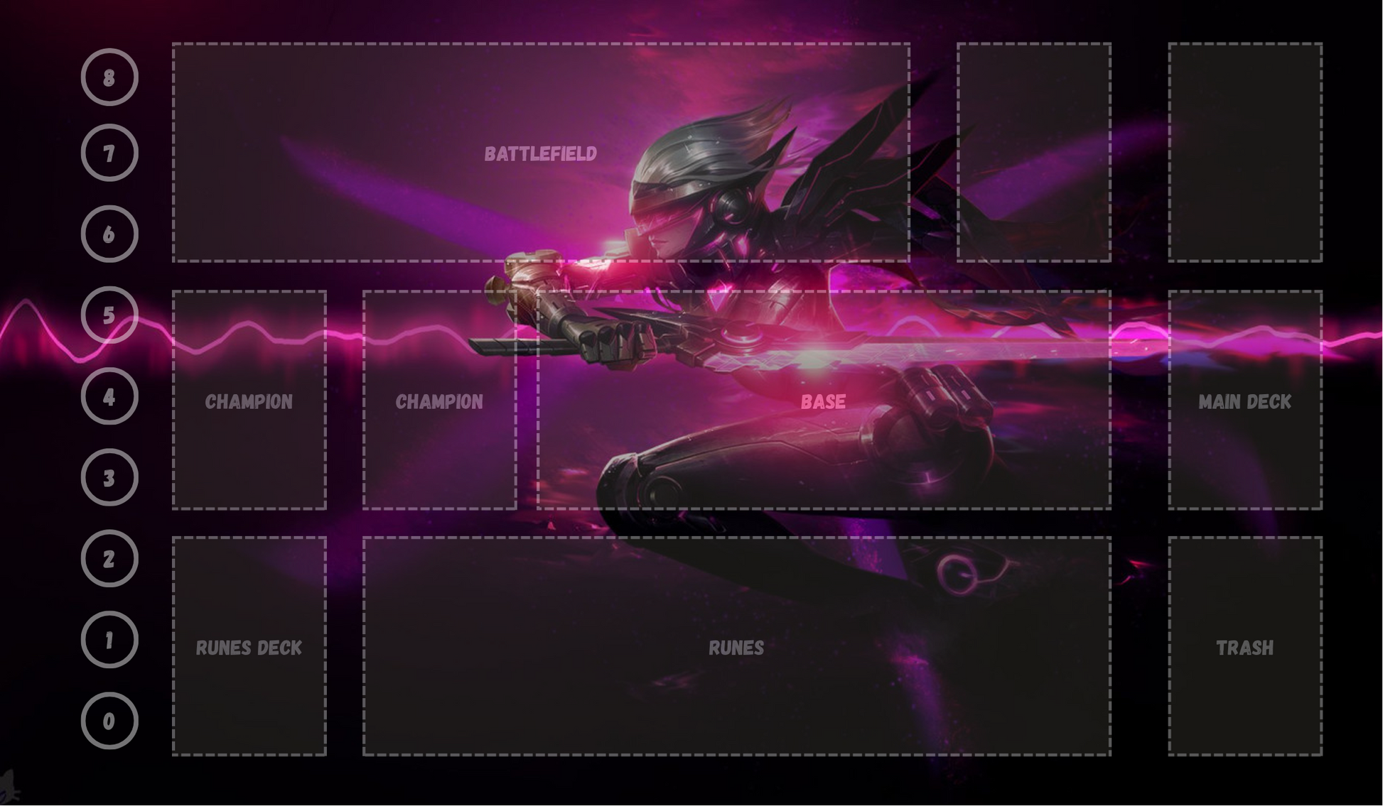 Fiora V23 - RiftBound Trading Card Game Playmat