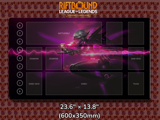 Fiora V23 - RiftBound Trading Card Game Playmat Mockup