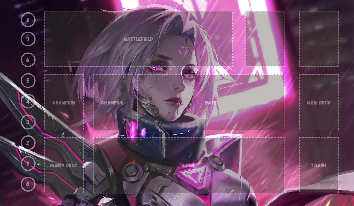 Fiora V24 - RiftBound Trading Card Game Playmat