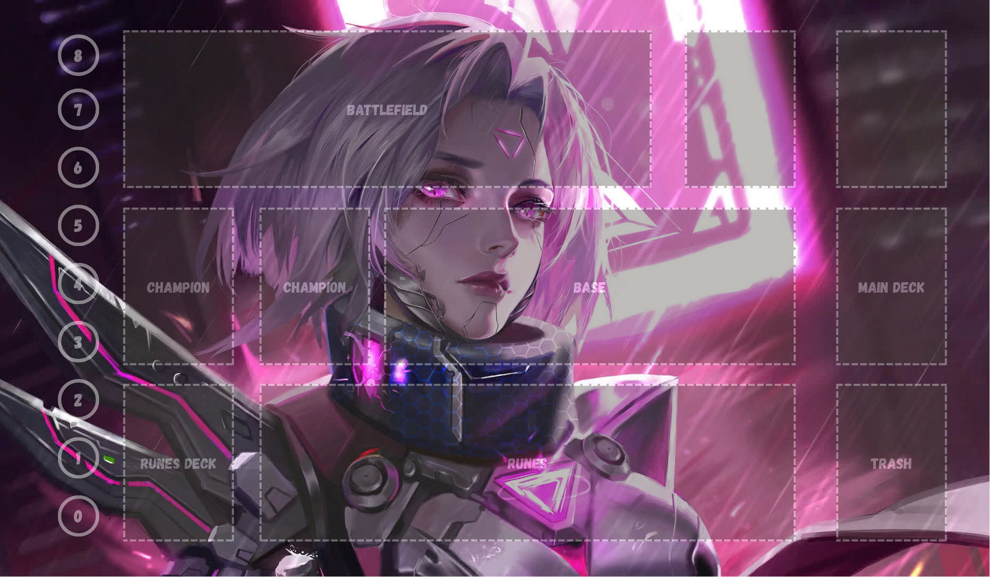 Fiora V24 - RiftBound Trading Card Game Playmat