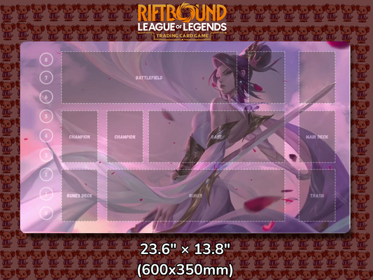 Fiora V25 - RiftBound Trading Card Game Playmat Mockup