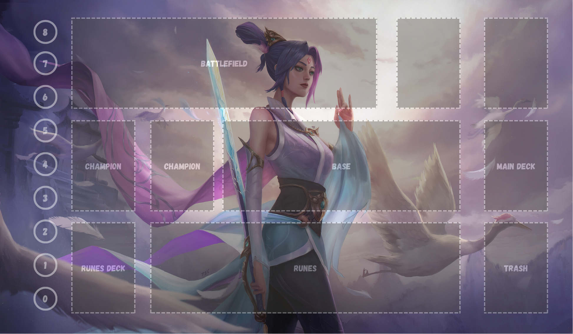 Fiora V3 - RiftBound Trading Card Game Playmat