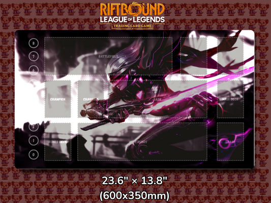 Fiora V4 - RiftBound Trading Card Game Playmat Mockup