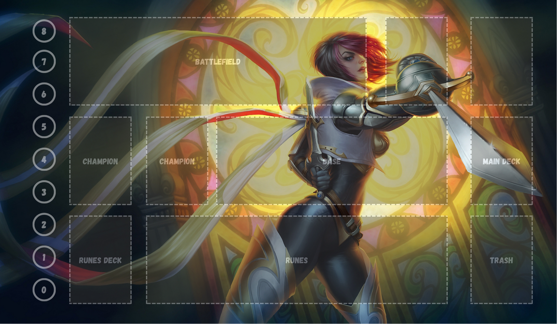 Fiora V5 - RiftBound Trading Card Game Playmat