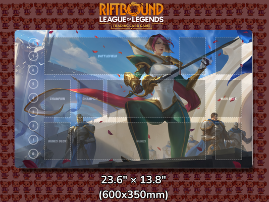 Fiora V6 - RiftBound Trading Card Game Playmat Mockup