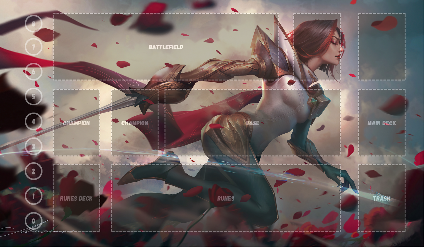Fiora V7 - RiftBound Trading Card Game Playmat