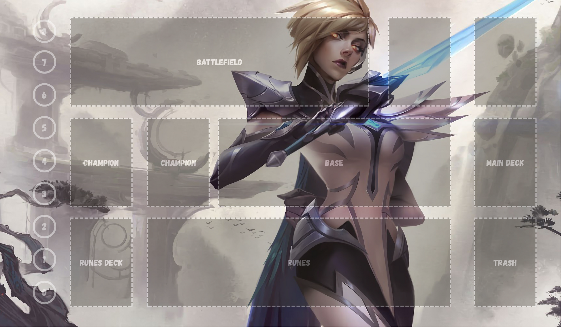 Fiora V9 - RiftBound Trading Card Game Playmat